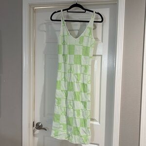 brand new crochet midi rvca dress